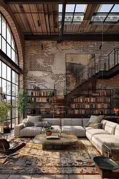 Personalizing Your Loft: Unique Loft Decor Ideas for Individual Style New York Loft Style, Loft Decor Ideas, Music Bedroom, Apartment Designs, Warehouse Living, Tony Horton, Rustic Minimalist, Warehouse Design