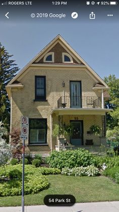 an image of a house that is on the google street view map for real estate