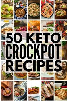 50 Keto Crockpot Recipes! | We’re sharing 50 low carb, ketogenic diet approved easy dinners you can make in your crock pot! Whether you prefer chicken, beef, pork, ground turkey, roasts, soups, chilis…we’ve got delicious and healthy keto recipes to add to your weekly meal plan. Some are grain free, some are dairy free…who says being on the keto diet has to be boring?! #keto #ketogenic #ketosis #ketodiet #ketogenicdiet #ketorecipes #ketocrockpotrecipes #weightloss Ketosis Diet, Diet Vegetarian, Diets For Beginners, Idee Pasto Sano