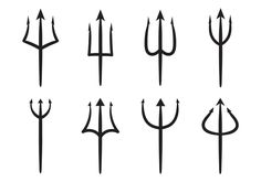 different types of arrows in black and white, each with an arrow symbol on it