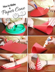 how to make a paper cone