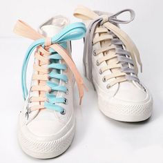 1 Pair Thick Flat Shoelaces Sneakers Basketball Shoes Lace Casual shoes Laces Description:100% Brand New and high quality. Features: Material:Polyester Color:sky blue,black,white,beige,red,blue,rose red,etc Size:60cm Package Includes: 1 pair shoelaces Notice: 1. Please allow 2-3% error due to manual measurement. Please make sure you do not mind before you bid. 2. The colors may have different as the difference display, please understand. Ways To Tie Shoelaces, Ribbon Shoe Laces, Shoe Lacing Techniques, Ways To Lace Shoes, Shoes Laces, Lace Accessories, Woven Shoes, Sport Basketball, White Sneakers Women