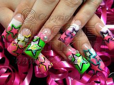 Hand Painted Nails Art, Flare Nails Acrylics, Duck Flare Nails, Flare Acrylic Nails, Flared Nails, Flare Nails, Hand Painted Nail Art, Hand Painted Nails, Wide Nails