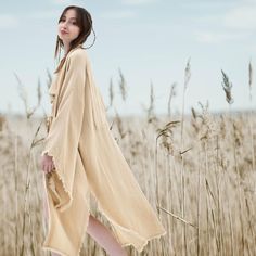 Cotton Nomad Long Kimono | Bohemian Kimono Jacket | Beige Unisex Kimono | Moon Printed Kimono Dress | Linen Japanese Robe |  Beige Unisex Kimono. check my store for more: https://ayzitstore.etsy.com It's Standart Size Kimono, Perfect for the S-M-L-XL size. This Designer Kimono is eco-friendly and made of organic fabric. The personalized Kimono has a minimal style with a wide sleeve form and is detailed with tassels. You can wear as a Robe also! Perfect for Home, Beach, Yoga or City! Comfortable Flowy Bohemian Beige Kimono, Beige One-size Beach Kimono, Festive Floor-length Bohemian Kimono, Designer Kimono, Festive Bohemian Floor-length Kimono, Luxury Beige Long-sleeved Kimono, Kimono Boho, Printed Kimono, Bohemian Kimono