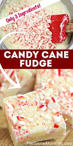 candy cane fudge is an easy and delicious treat for the holiday season it's made with only 3 ingredients