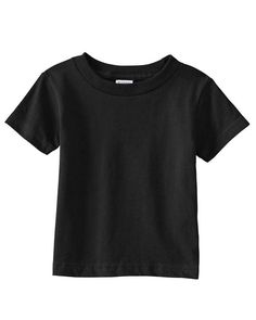 Infant Cotton Jersey T-Shirt - BLACK - 12MOS | Rabbit Skins Infant Cotton Jersey T-Shirt in Black Size 12MOS Black Toddler, Baby Schedule, Jersey Tshirt, Diva Fashion, Baby & Toddler Clothing, Jersey Tee, Wholesale Clothing, Print Pictures, Cotton Thread