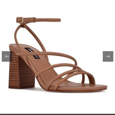 Sandle Heels, Blush Heels, Strappy Block Heel Sandals, Spring Heels, Pretty Sandals, Nine West Heels, Strappy Block Heels, Leopard Heels, Black Strappy Heels