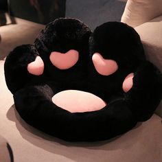 Cartoon Love Toy Cat Paw Plush Non-slip Pillow - Wnkrs Cat Paw Pillow, Romantic Birthday Gifts, Sitting Cushion, Plush Chair, Sushi Cat, Cute Furniture, Romantic Birthday, Heart Cat, Chair Pillow