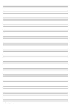 the sheet music paper is lined with lines