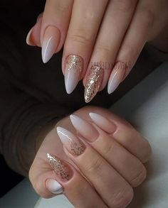 Nails Hard Gel Design, Hard Gel Designs, Hard Gel Nails, Glitter Nail Art, Nail Arts