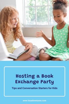 Discover how to get kids excited about reading with our latest reading tips for parents blog post on how to host a book exchange party for kids. From party size to book sharing ideas, this blog post will help you promote reading and help your child connect with other young readers. Click the link to read more today! Book Exchange Party, Conversation Starters For Kids, Book Exchange