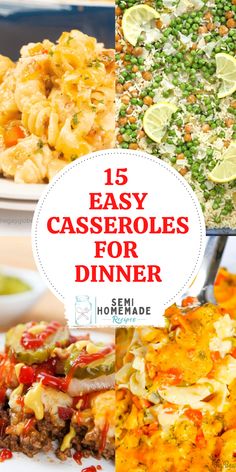 15 easy casseroles for dinner