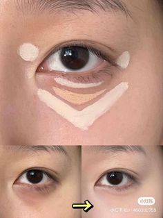 Teknik Makeup, Asian Makeup Tutorials, Bentuk Alis, Makeup Life Hacks, Anime Eye Makeup, Gyaru Makeup, Face Charts