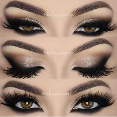 Maquillaje Smokey Eyes, Smokey Eyes Tutorial, Black Smokey Eye Makeup, Dramatic Smokey Eye, Make Up Designs, Smokey Eye Tutorial, Smokey Eye Makeup Tutorial, Makeup Tutorial Eyeliner, Eye Makeup Pictures