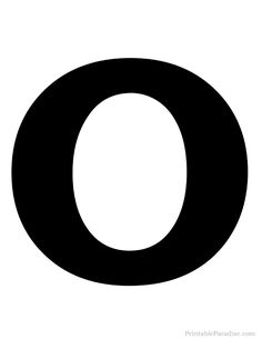 the letter o is black and white with a small circle at the bottom that says,