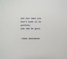 john stein quote on white paper with blue ink