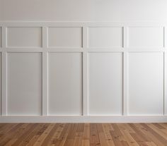 Transform your home decor with our pre-cut wall trim and molding kits that come pre-primed and ready to be painted, perfect for accentuating living rooms, dining rooms, bedrooms, offices, hallways, and washrooms. Our products are made from polyurethane, which is the most superior molding in the market. 🛍️ What's Included in This Kit: Choose the width for your wall. The measurements are all provided in one of the listing photos. Each kit includes a top horizontal board that is 6 cm in width and Full Wall Trim, Half Wall Texture Ideas, White Board And Batten Wall Bathroom, Shaker Panelling Bathroom, Craftsman Style Wall Trim, Mud Room Wall Paneling, Molding With Shiplap, Wall Trim In Bathroom, Modern Farmhouse Wainscoting