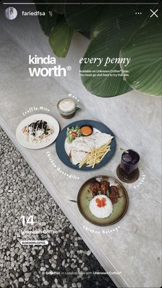 a magazine cover with food on the table