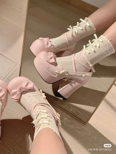 Mode Shoes, Dr Shoes, Cute Shoes Heels, Kawaii Shoes, Fancy Shoes, Cute Heels, Girly Shoes, Aesthetic Shoes, Pink Shoes