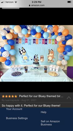 an image of a birthday party with balloons