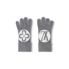 LOUIS VUITTON® - Lv Medallion Gloves - Light Grey Light Grey Leggings, Flight Mode, Travel Capsule, Travel Capsule Wardrobe, Latest Bags, Cute Bras, Wallet Pouch, Louis Vuitton Official, Monogram Bag