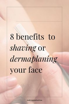 Confused on if shaving or dermaplaning your face is good? Learn about all the benefits of it for your skin! Shaving Your Face, Your Skin, Shaving, Essential Oils