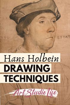 a book cover with an image of a man in a hat and the title drawing techniques art studio life