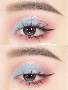 Winter Makeup Looks, Beauty Of Winter, Cute Eye Makeup, Doll Eye Makeup, Korean Eye Makeup, Ulzzang Makeup, Ethereal Makeup, Makijaż Smokey Eye, Eye Makeup Designs