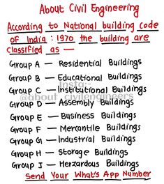 the rules for civil engineering in red ink on white paper with words describing what they are doing