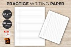 a5 writing paper with lined lines on the side and two sizes to choose from