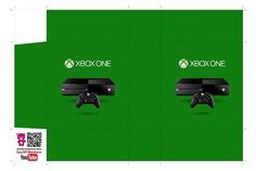 an image of two video game controllers on the same green background with qr code