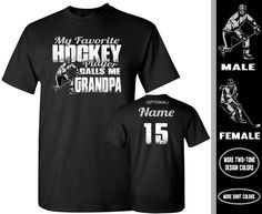 a black hockey t - shirt with the name and number for an official team member