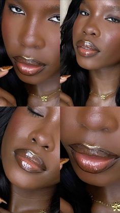 Full Coverage Makeup, Dark Skin Women, Makeup Inspiration, Lip Makeup, Beauty Skin, Skin Care, Skin, Makeup, Beauty