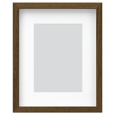 a wooden frame with a white background