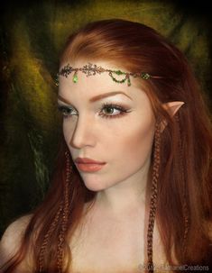 Elven Makeup, Elf Make Up, Elf Hair, Woodland Elf, Elf Ear, Girl Elf, Ginger Girls