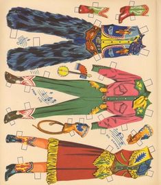 an old fashion book with women's clothing and accessories on it, including umbrellas