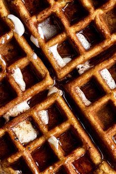 Pumpkin Waffles with Cream Cheese Filling Waffles Food Photography, Waffles With Cream Cheese, Spicy Shrimp Salad, Pumpkin Waffles Recipe, Crepes And Waffles, Breakfast Photography, Make Cream Cheese, Crispy Rice, Homemade Pumpkin Puree