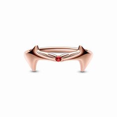 Be charmed by the chaos with the MARVEL Scarlet Witch Ring crafted in our 14k rose gold-plated unique metal blend. Shaped like Scarlet Witch's iconic headdress, the ring band features four pointers and has a red man-made crystal in the middle. Add the ring to your team of Marvel legends to balance the power between the good, the bad and the misunderstood or gift it to the Marvel fan in your life. Pandora Marvel, Marvel Scarlet Witch, Witch Ring, Witch Rings, Scarlet Witch Marvel, Pandora Rings, Jewelry Fashion Trends, Marvel X, Ring Crafts