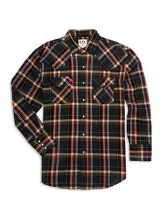 This Ely Cattleman Men's Long-Sleeve Brawny Flannel Shirt is thicker and heavier than your typical flannel, delivering added warmth and durability. This shirt is ideal for outdoor work or indoor relaxation during the coldest months of the year! Pearlized snaps add a stylish touch. 100% cotton 8.5 oz. Brawny Flannel Front and Back Western Yokes and Pockets Pearlized Snaps Yarn-dyed Plaid Pocket Pencil Slot *This style runs a little smaller. We recommend ordering 1 size larger than your usual size Months Of The Year, Tractor Supply, Big Clothes, Visa Card, Ely, Months In A Year, Yarn Dyeing, Flannel Shirt, Mens Long Sleeve