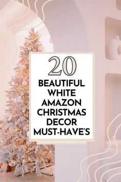 20 Beautiful White Amazon Christmas Home Decor Must-Have's - Lynn Mumbing Mejia Amazon Christmas Decor, Amazon Christmas Decorations, New Years Eve Traditions, Diy Christmas Decorations For Home, Holiday Traditions Family, Minimalist Christmas Decor, Amazon Christmas, Modern Christmas Decor, Simple Christmas Decor