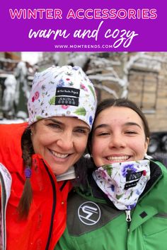 Warm and stylish winter accessories hats and neck warmers. #winterfashion #skifashion Mom Trends, Family Ski Trip, Winter Coat Outfits, Neck Warmers, Cozy Winter Outfits, Ski Fashion