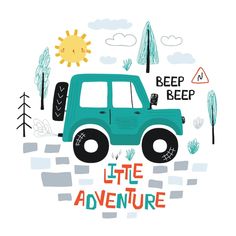 a jeep with the words life adventure