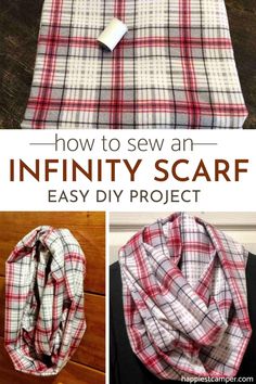 how to sew an infinity scarf easy diy project