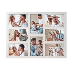 a collage of photos with people in the middle and one man holding a child