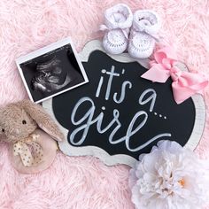 It's Baby Girl, It’s A Girl Quotes, It's A Baby Girl Announcement, It’s A Girl Announcement Ideas, New Baby Announcement Ideas, Its A Girl Announcement Quotes, It’s A Girl Announcement, Baby Gender Announcement Ideas, Its Baby Girl