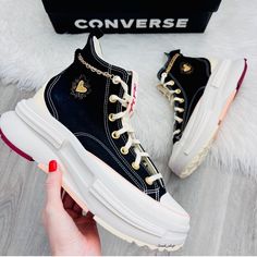 Size 7.5 Women’s Brand New, Never Worn Brianne Tju, Converse Run Star Legacy, Cute Converse Shoes, Stray Kids Concert, Cute Converse, Concert Ideas, Trendy Shoes Sneakers, Converse Run, Converse Run Star