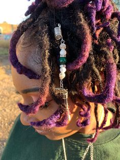 Revolver loc jewel hand made by me. Made to order. Locs With Jewelry, Rhinestone Loc Jewelry, Crystal Loc Jewelry, Loc Crystal Jewelry, Lock Jewelry Dread, Hair Rings, Free Spirit, Hair Jewelry, Locs