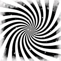 an abstract black and white spiral design with stars in the background royalty illustration stock illustration