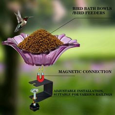 a bird feeder with instructions on how to use it