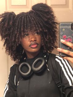 Wearing Headphones, Peinados Fáciles Para Cabello Corto, Dreadlock Hairstyles, Locs Hairstyles, Hair Reference, Afro Hairstyles